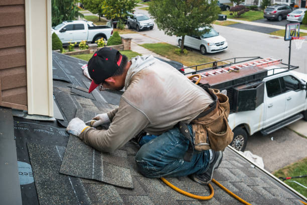 Professional Flat Roof Repair technician working in Ontario, NY
